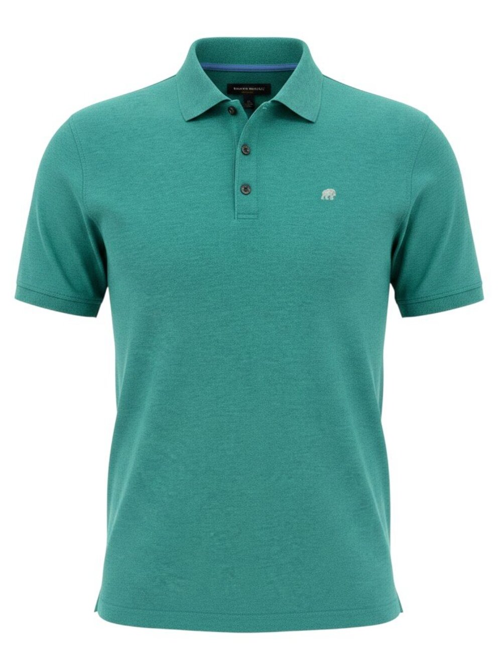 Banana Republic Polo Shirt Men XL Green Short Sleeve Elephant Logo Pique EUC